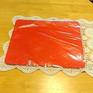 Office Accessory, red leather mouse pad/ gaming pad